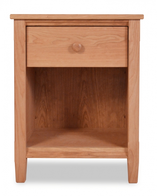 Shaker Nightstand 1 DrawerCherry Maple Corner Woodworks